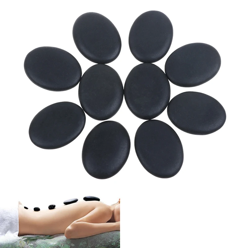2pcs/6pcs/8pcs/10PCS Massage Stones Spa Rock Basalt Stone Beauty Stones Massage Lava Natural Stone Health Care Stone