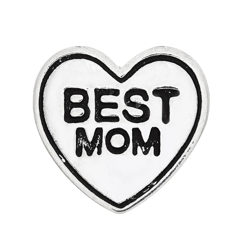 Модные украшения LOVE YOU MOM 18 мм Имбирные кнопки металлические медальоны для мам