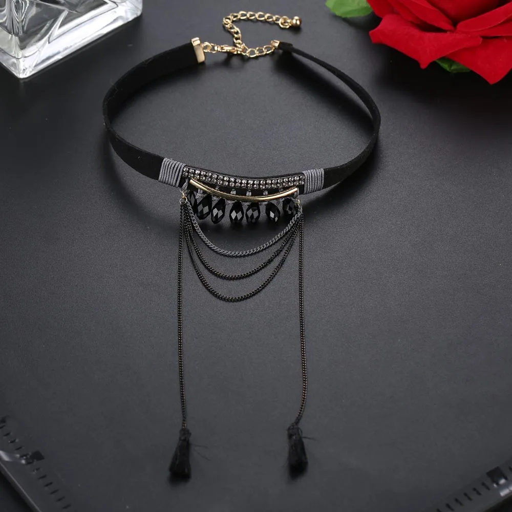 ZG многослойное колье со стразами, ожерелье для женщин, новинка Bijoux Maxi, массивное ожерелье, модное ювелирное изделие