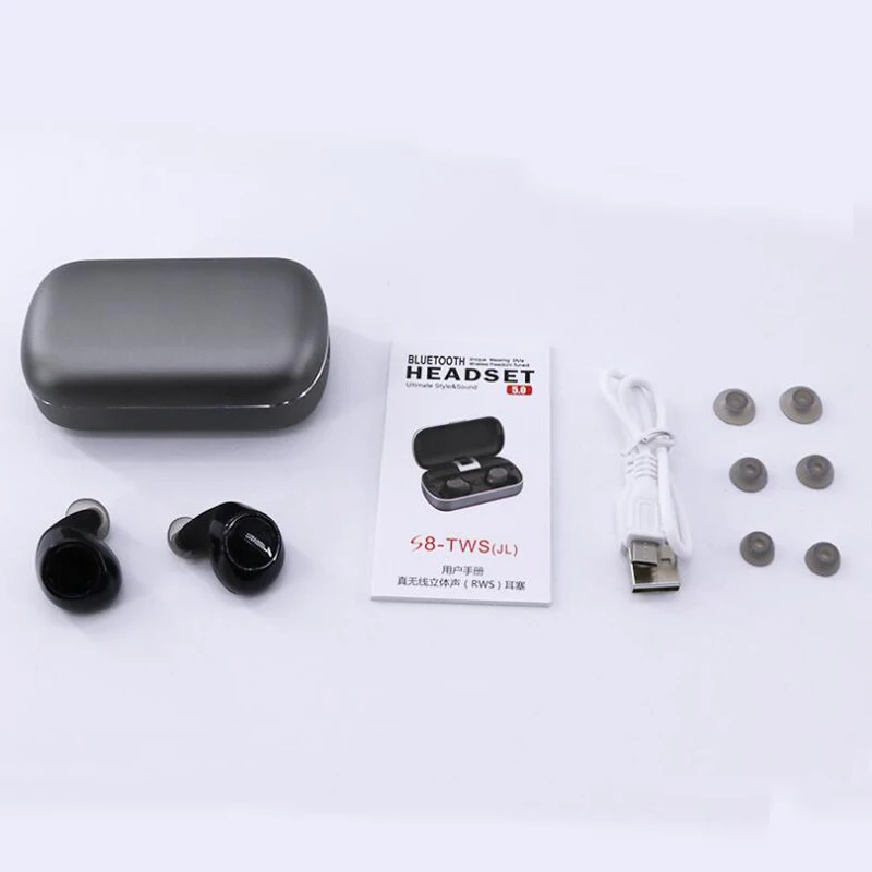 Новый S8 наушники-вкладыши TWS Bluetooth наушники 5 0 Шум шумоподавления стерео