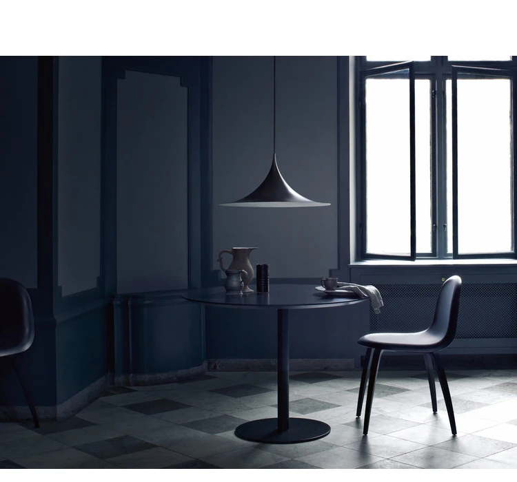 Streamlined Horn Hanging Lamp Designer of Minimalist Danish Hanging Lamp Restaurant Modern Bar Soft Lustres Pendentes Lighting