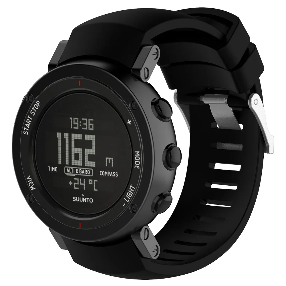 Спортивный ремешок для часов Suunto Core ALU силиконовый наручных браслет занятий