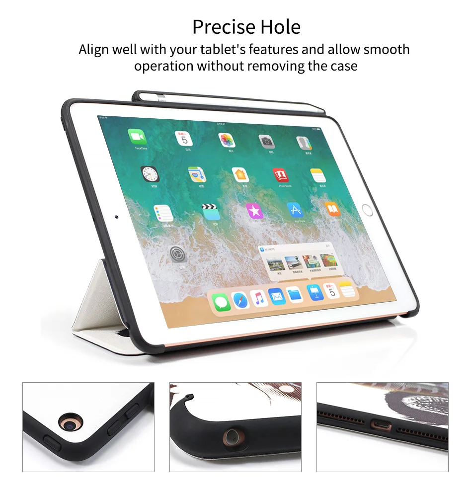 WOWCASE для iPad Air 3 /iPad Pro 10,5 чехол карандаш держатель Слот Смарт Стенд чехол для планшета для Apple iPad Air 3/Pro 10,5 Coque