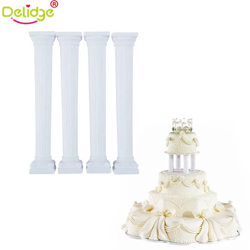 Delidge 4 шт./компл. пластиковые римские колонки для торта подставка фоторамка