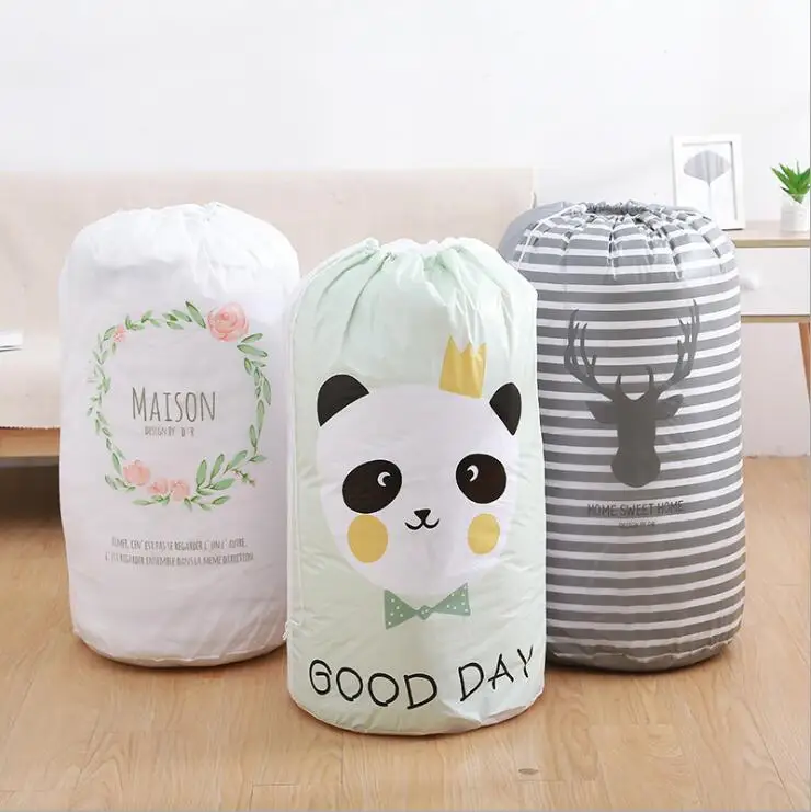 Dirty Clothes Hamper Organizer Large Waterproof Drawstring Laundry Bucket Bathroom kitchen Sundries Toy Storage Basket | Дом и сад