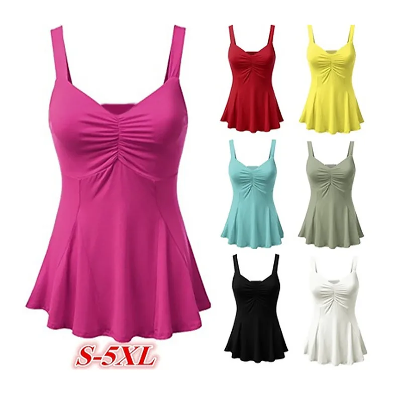 New Bikini Vest Slim Short V-neck European and American Camisole