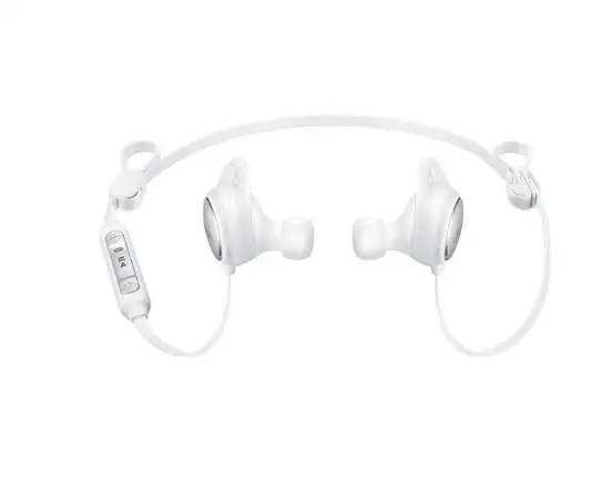 White Оригинальные наушники-вкладыши для мобильного телефона samsung Level Active черного и белого цвета, пшеница S87+ провод с активным шумоподавлением - Цвет: White