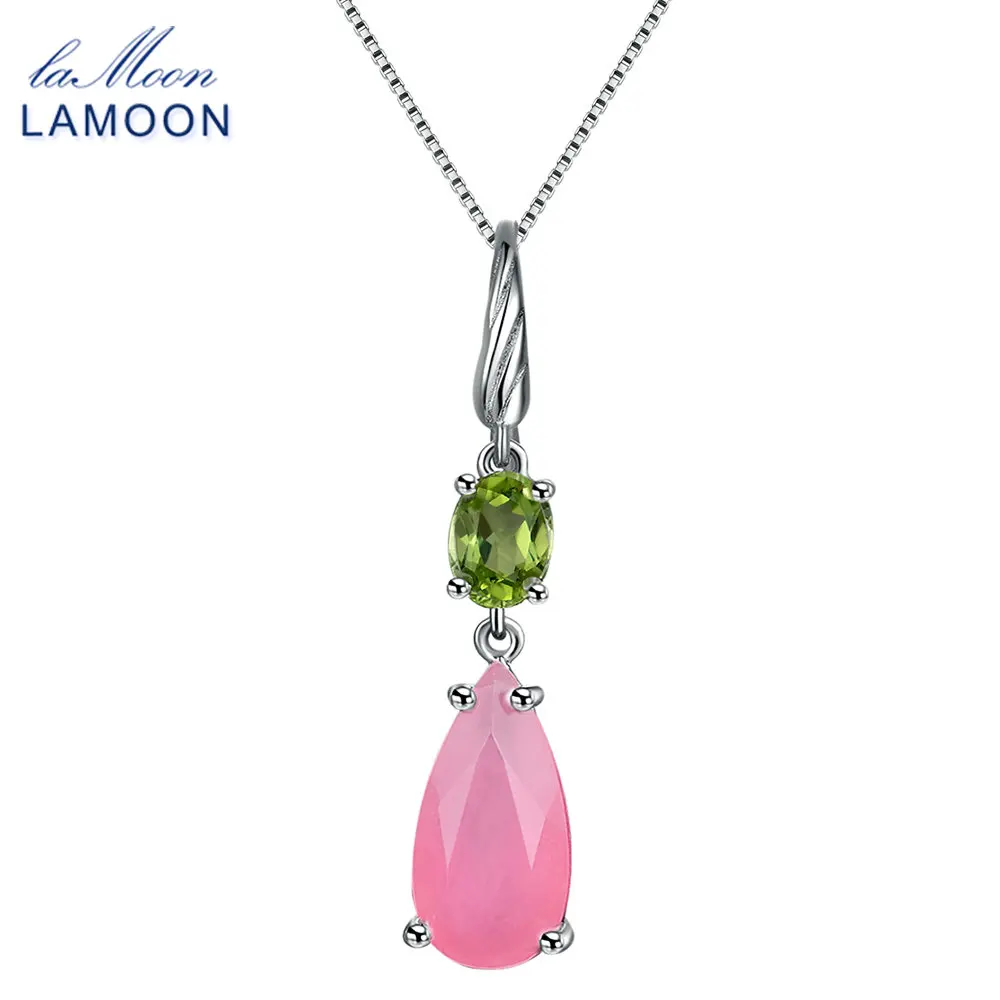 Женская цепочка из серебра 925 пробы с натуральным драгоценным камнем|jewelry necklace