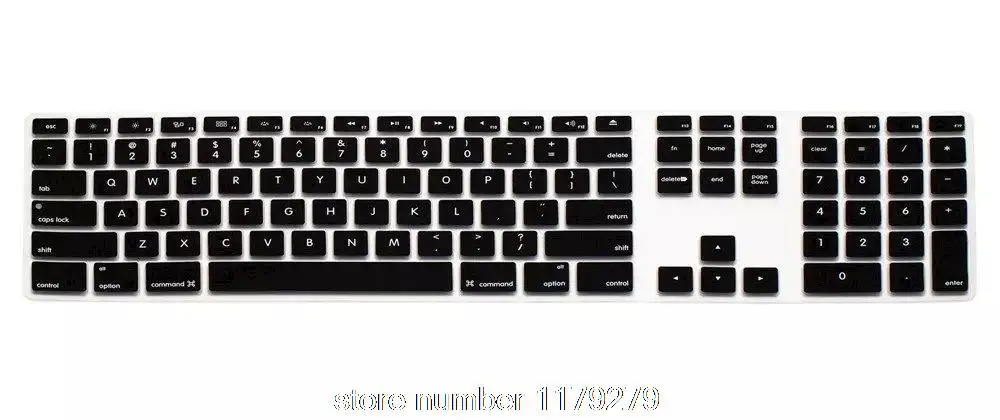 Для Apple Imac G6 Desktop Проводная клавиатура для ПК Us Version с номером Zone Long Keyboard Cover Film Skin