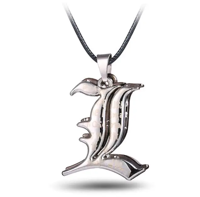 

HSIC Japan Anime Death Note Necklace Letter Double L Pendant Necklace New Accessories Gift Dropshipping