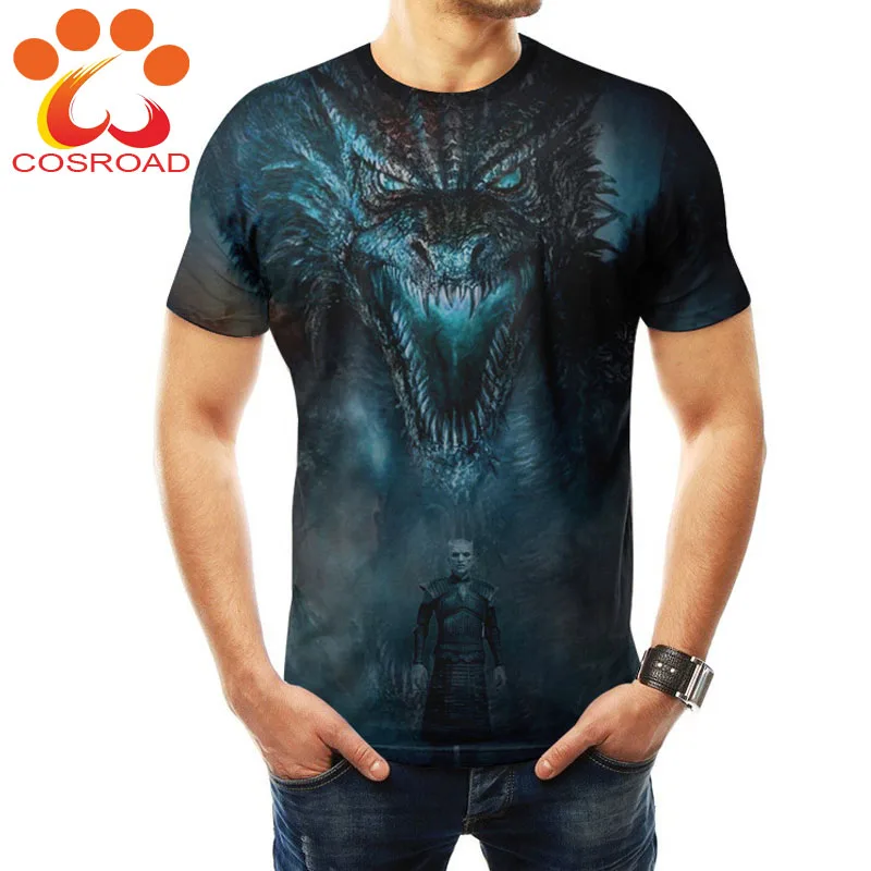 Cosroad Игра престолов Косплей Футболка Джон Сноу Дейенерис Таргариен футболка 3D