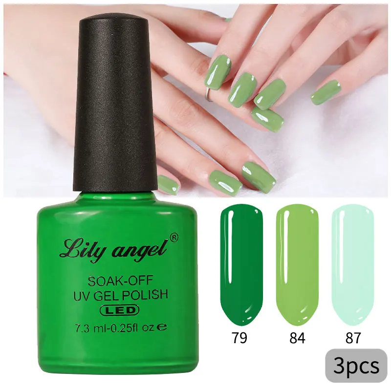 798487 Lily Angel, высокое качество, Гель-лак для ногтей, для маникюра, салонные советы, горячая Распродажа, цвет, 7,3 мл, впитывается, органический УФ светодиодный Гель-лак для ногтей - Цвет: 798487