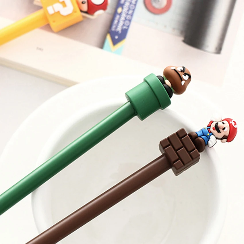 30 шт./лот Кореи Kawaii Super Mario гелевая ручка вечерние награда подарки цифровым пером