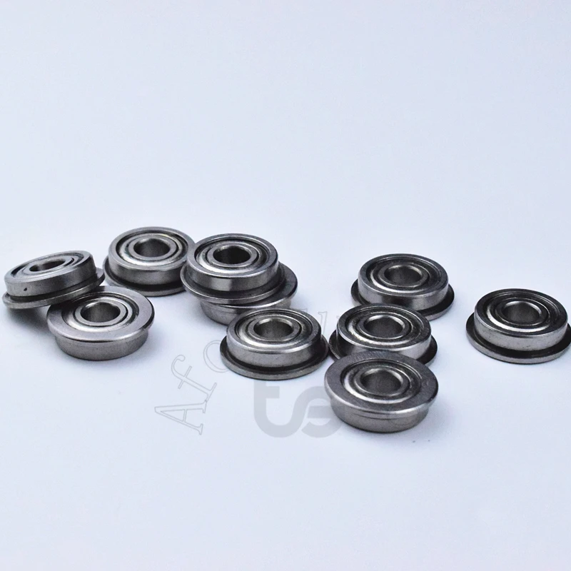 Flange Bearing 10pcs F695ZZ 5*13(15)*4(mm) free shipping chrome steel Metal Sealed High speed Mechanical equipment parts | Обустройство