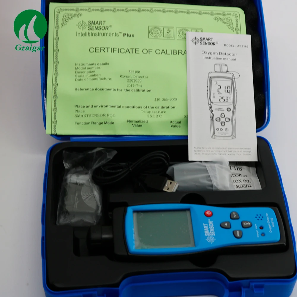 AR 8100 Smart Сенсор AR8100 Газовый Детектор профессиональное точность кислорода