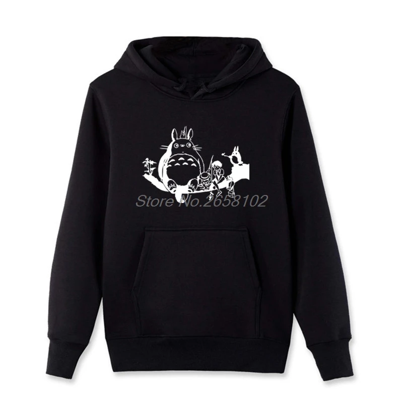 Totoro Fish японские Мультяшные Аниме толстовки повседневные мужские хлопковая