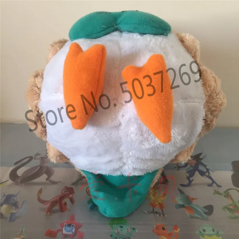 Новый аниме PokOe Go Пикачу Rowlet 18 см Плюшевые игрушки Sun Moon Starter животное кукла для