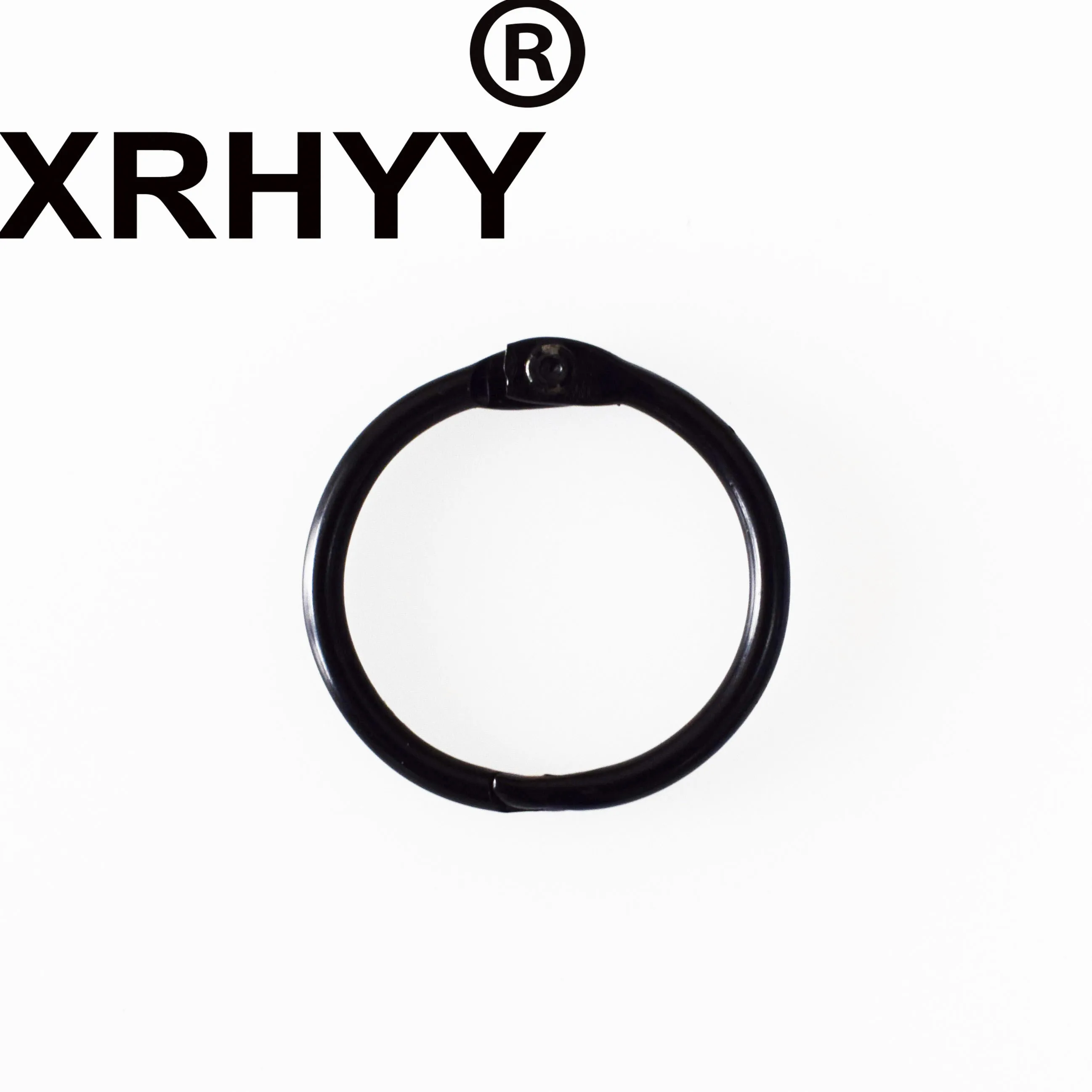 XRHYY металлическое черное кольцо брелок для ключей lat круглая книга обложка