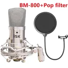Оригинальный компактный конденсаторный микрофон ISK с поп-фильтром для профессиональной записи и записи голоса