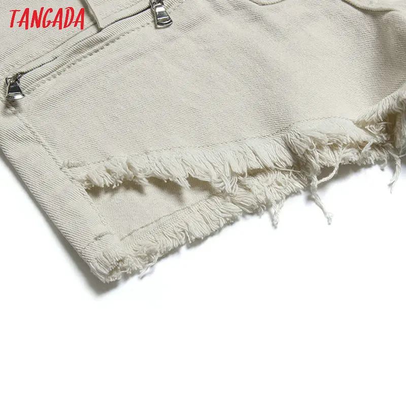 Джинсовые шорты Tangada женские с завышенной талией Стильные повседневные уличные