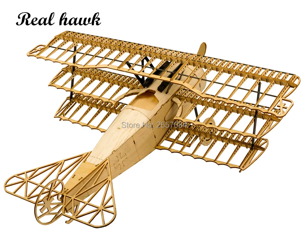 Деревянные строительные наборы DIY ремесла игрушки подарок на Рождество 1:18 Fokker DRI