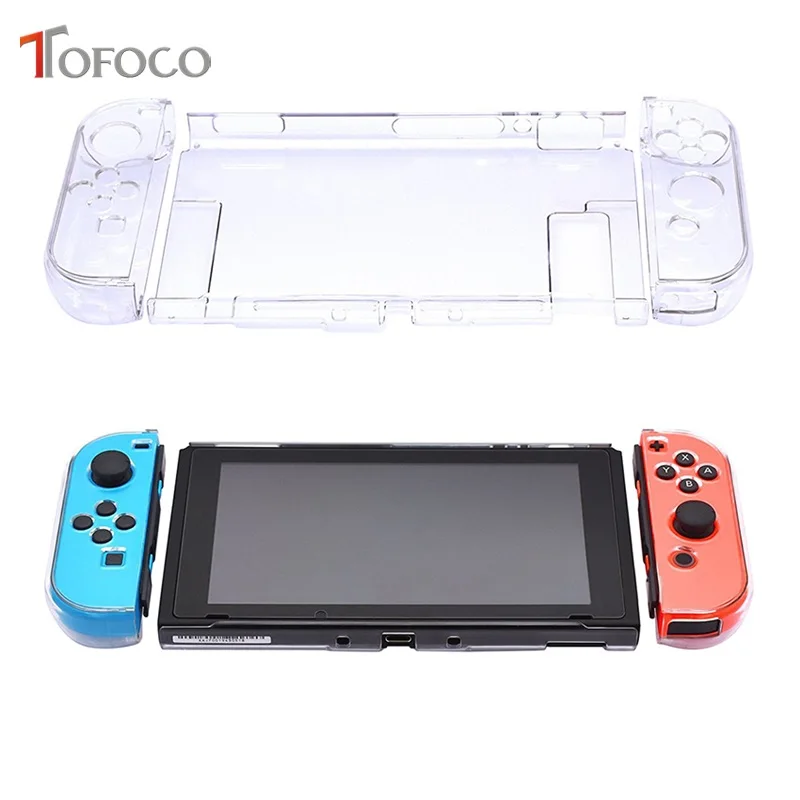transparent Прозрачная задняя Сумка, защитный чехол, чехол для nintendo Switch NS NX, чехол s, чехол для kingd Switch, ультратонкая прозрачная сумка из поликарбоната - Цвет: transparent