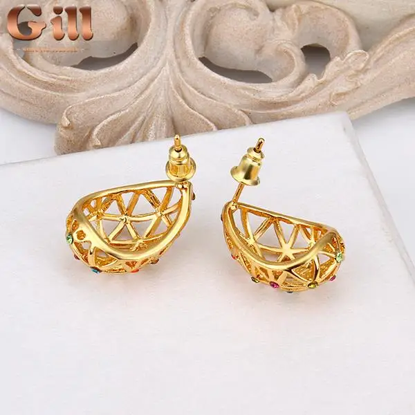 Pendientes Brincos E832 Wholesale Nickle Free Antiallergic 18k Real Plated Earrings For Women New Fashion Jewelry Shipping | Украшения и