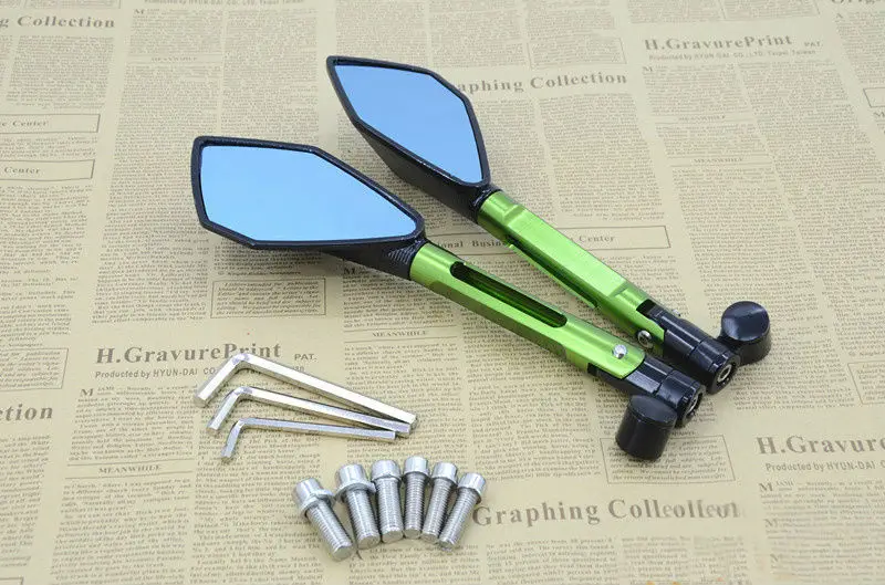 Боковые зеркала для мотоцикла CNC HONDA R1 R3 R6 FZ6 GSXR600 1000 NINJA250 ZX 6R Z750 Z800 мотоциклетное