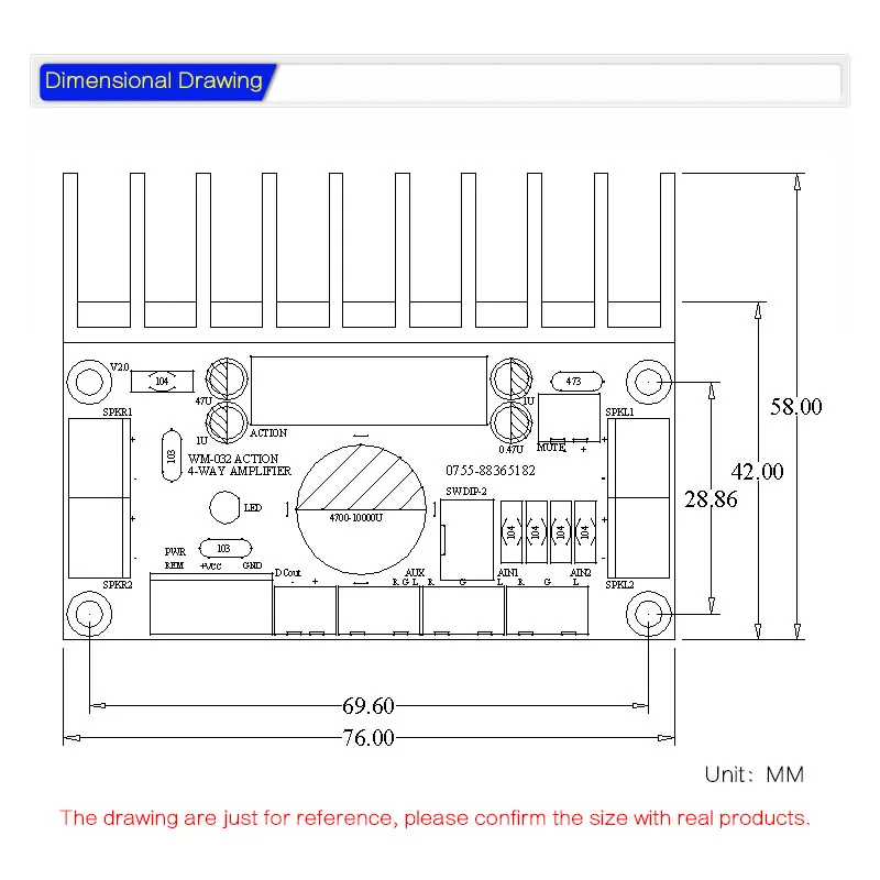 CIRMECH Hi-Fi MOSFET TDA7850 4-канальный домашний усилитель плата автомобильного аудио