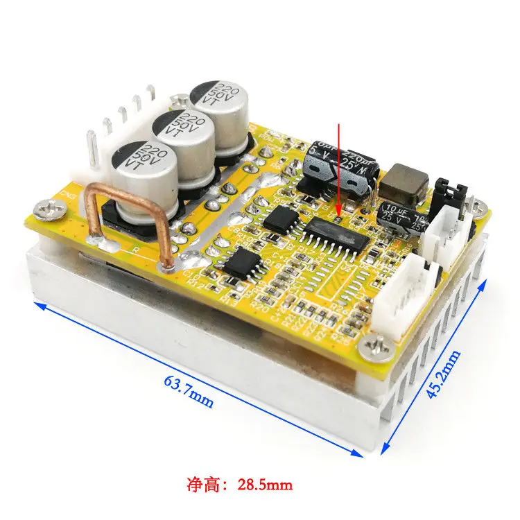 6-72V 450W BLDC 3-фазный DC бесщеточный мотор Управление; PWM Холла мотор Управление драйвер платы 12V 24V 48V 72V реверс