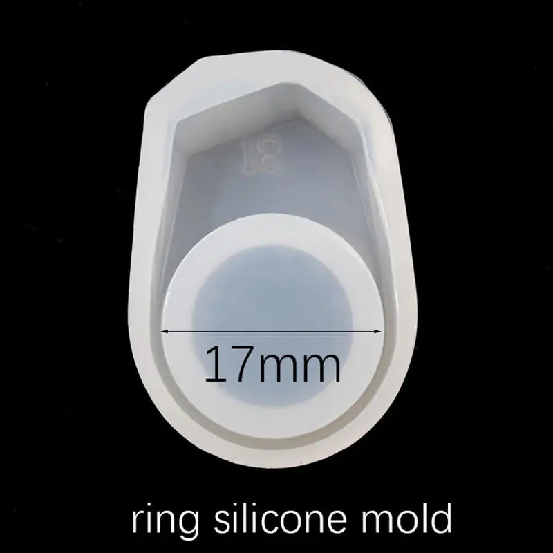 silicone mold 17mm SNASAN силиконовая форма пик для ювелирных изделий Клифф Стиль Кольцо Плесень Смола силиконовая форма ручная работа, сделай сам, ремесло формы для эпоксидной смолы инструмент - Цвет: silicone mold 17mm