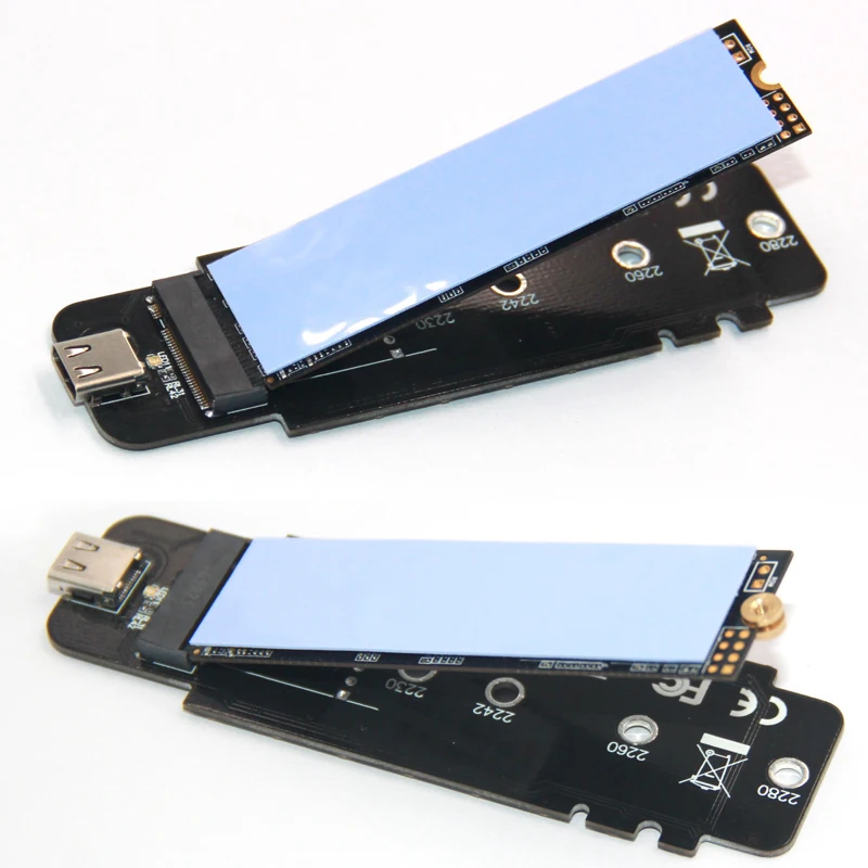 M key NVME PCI Express M.2 корпус SSD HDD USB3.1 type c к e 3 0 4x NGFF 2280 внешняя Мобильная коробка для Intel
