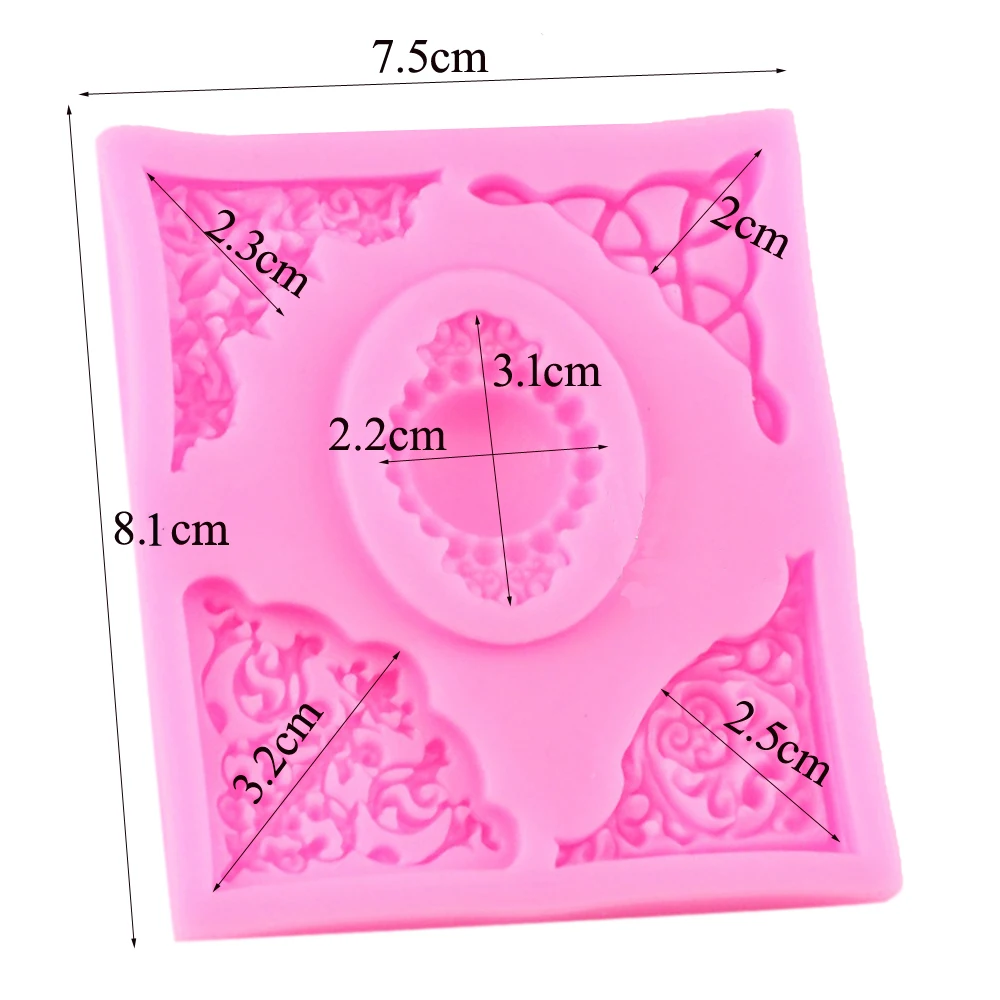 Byjunyeor Европейская тисненая УФ-смола силиконовая форма помадка шоколадные