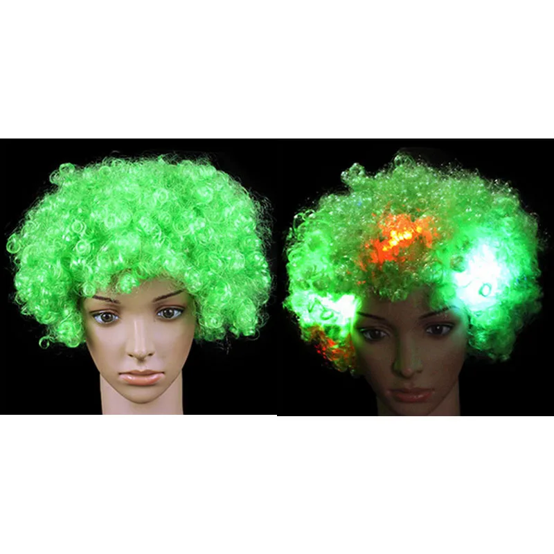 Светящиеся Волосы оплетка очки мигающий лук маска для глаз светодиодный светильник вьющиеся волосы парик Поклонники день рождения принадлежности светодиодный Вечерние