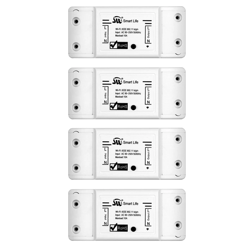 1 PCs DIY WiFi умный Светильник Универсальный таймер выключателя беспроводной пульт дистанционного управления работает с Alexa Google Home умный дом 4 штуки - Цвет: 1 PCs