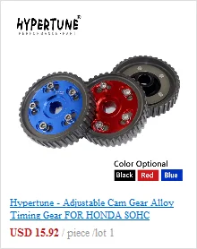 Hypertune-(одна пара) Регулируемый кулачковый шкив cam Gears Kit для Suzuki Swift GTI G13B(синий, красный, фиолетовый, черный) HT6543