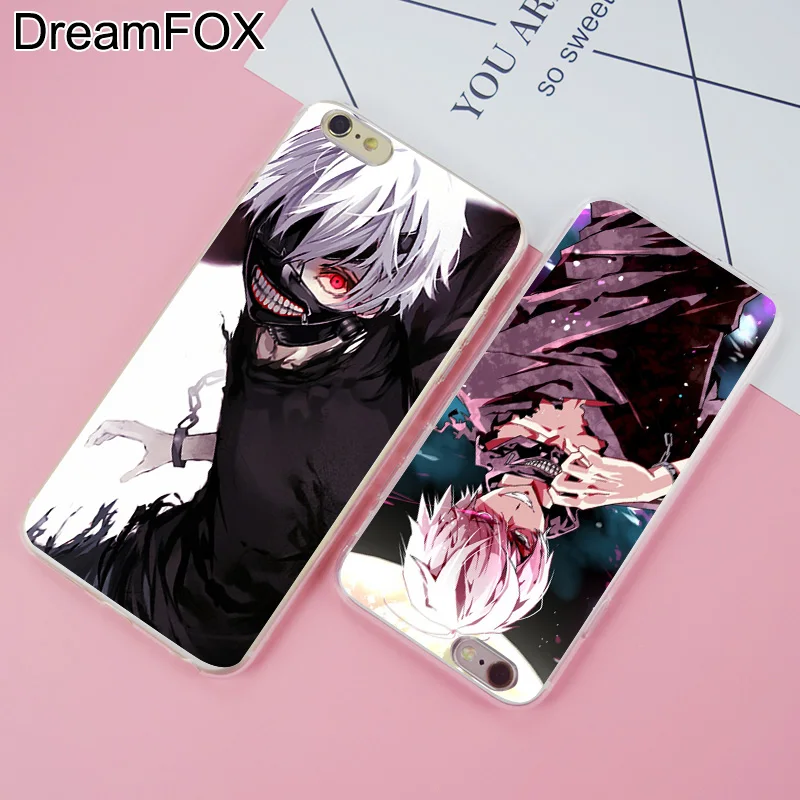 DREAMFOX K239 Токийский Гуль Мягкий ТПУ силиконовый чехол-накладка для Apple iPhone 11 Pro X XR XS