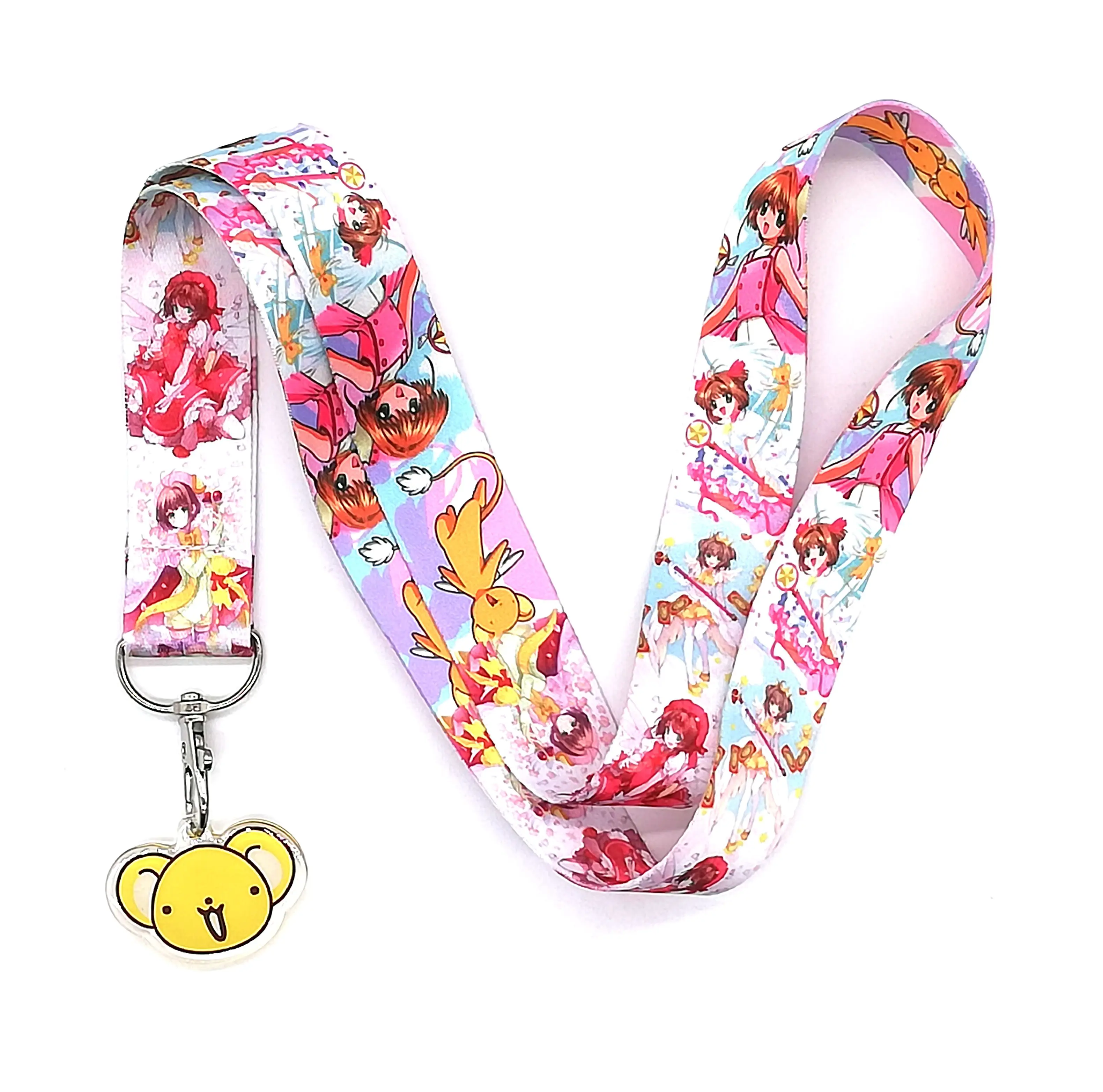 A Лидер продаж! С изображением героев из мультфильмов, 1 штука, Captor Sakura кулон брелок для ключей мобильного шнурок для сотового телефона шейные платки сувениры S16 - Цвет: A