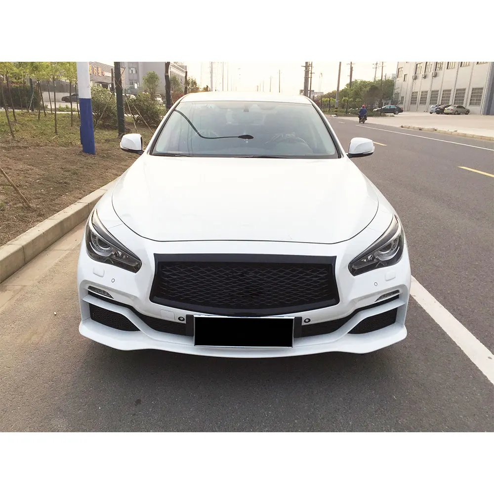 PP Комплект переднего бампера комплект насадок exhuast для Infiniti Q50 автомобильные
