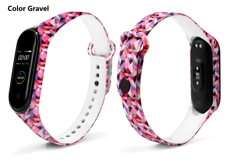 BOORUI mi band 4 ремешок силиконовый miband 4 универсальные аксессуары спортивный ремешок на запястье Замена для xiaomi mi band 4 смарт-браслеты
