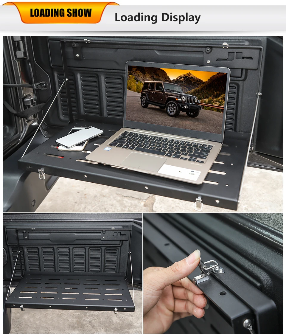 SHINEKA задние стойки для Jeep Wrangler JL Металлическая Автомобильная задняя дверь багажника полка для хранения для Jeep JL Wrangler аксессуары