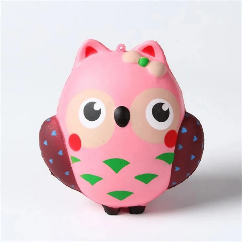 Jumbo Squishy Kawaii милый крем с совой Ароматические сжимаемые медленно поднимающиеся