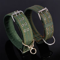 large pet dog collar thickened widening metal buckle comfortable pet outdoor training adjustable quick released collar