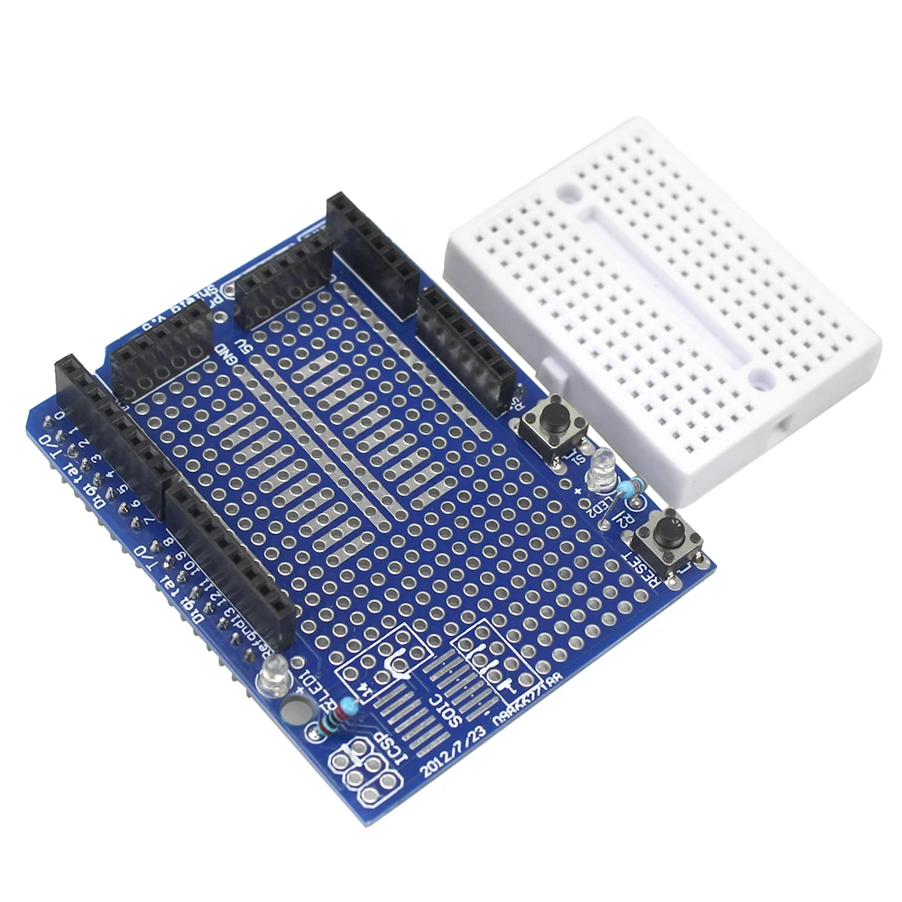 Бесплатная доставка UNO Proto Прототип Щит Плата расширения с SYB 170 мини макет для Arduino
