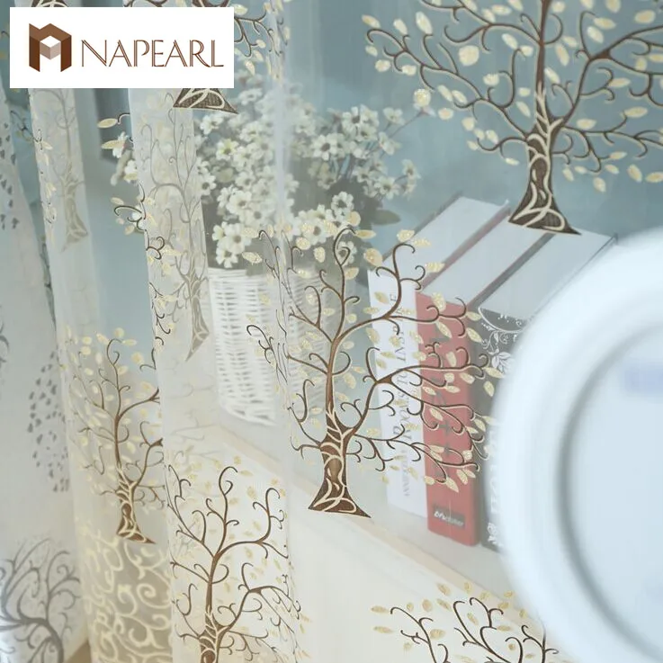 NAPEARL Pachira китайский стиль качество жаккардовые окна экран шторы Роскошные piaochuang