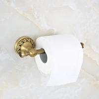 vintage retro antique brass carved art pattern wall mounted bathroom toilet paper roll holder bathroom accessory mba480