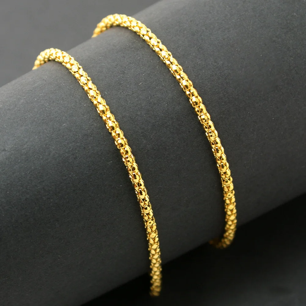 2 шт. цепочки коннекторы для мужских и женских браслетов 42 см|necklace chain|gold necklace