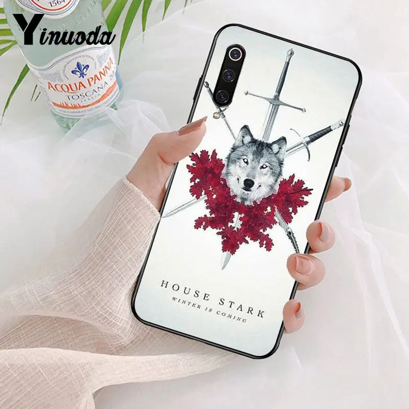 Yinuoda черный чехол для телефона с игрой престолов зима Xiaomi Mi 6 Mix2 Mix2S Note3 8 8SE Redmi 5 5Plus