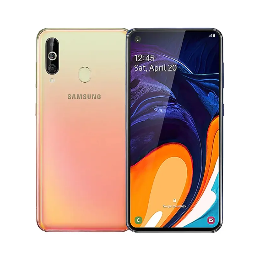 Samsung Galaxy A60 SM-A6060 смартфоны на Android 6,3 дюймов FHD+ Восьмиядерный процессор Snapdragon 675 6 ГБ 3500 мАч 32 МП камера NFC мобильный телефон