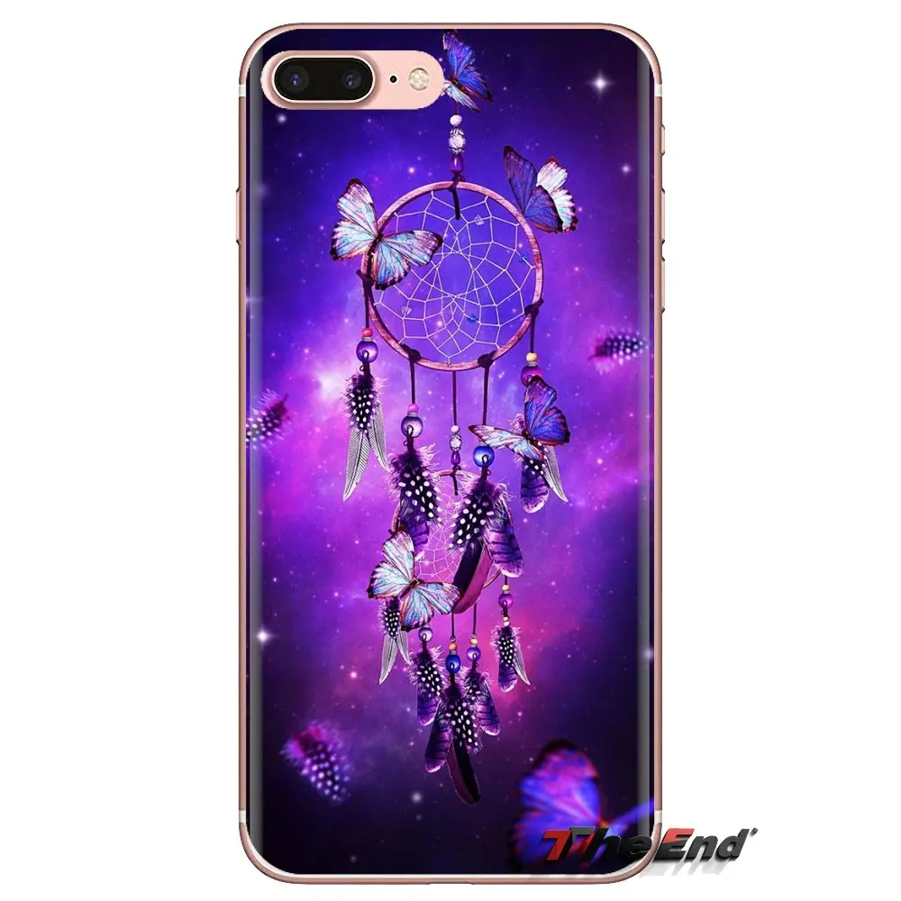Прозрачный мягкий чехол для iPod Touch Apple iPhone 4 4S 5 5S SE 5C 6 6S 7 8 X XR XS Plus MAX Dream Catcher с перьями